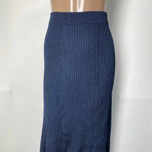 Jonathan Simkhai Women’s Ria Metallic Ribbed Maxi Skirt